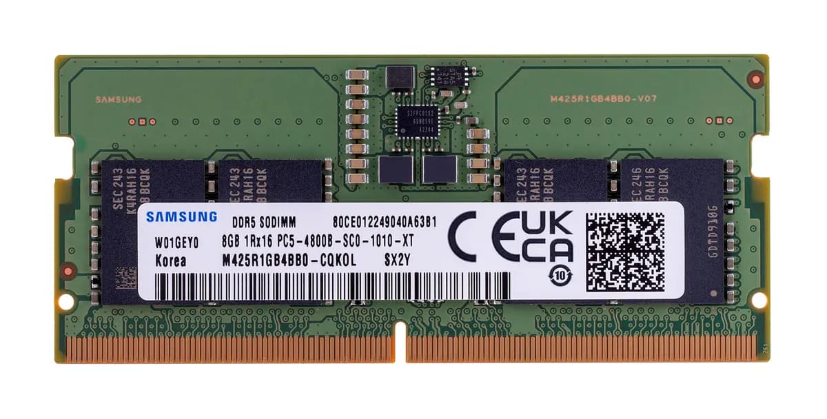 Samsung SO-DIMM 8GB DDR5 1Rx16 4800MHz PC5-38400 M425R1GB4BB0-CQK, zdjęcie 1 z 3