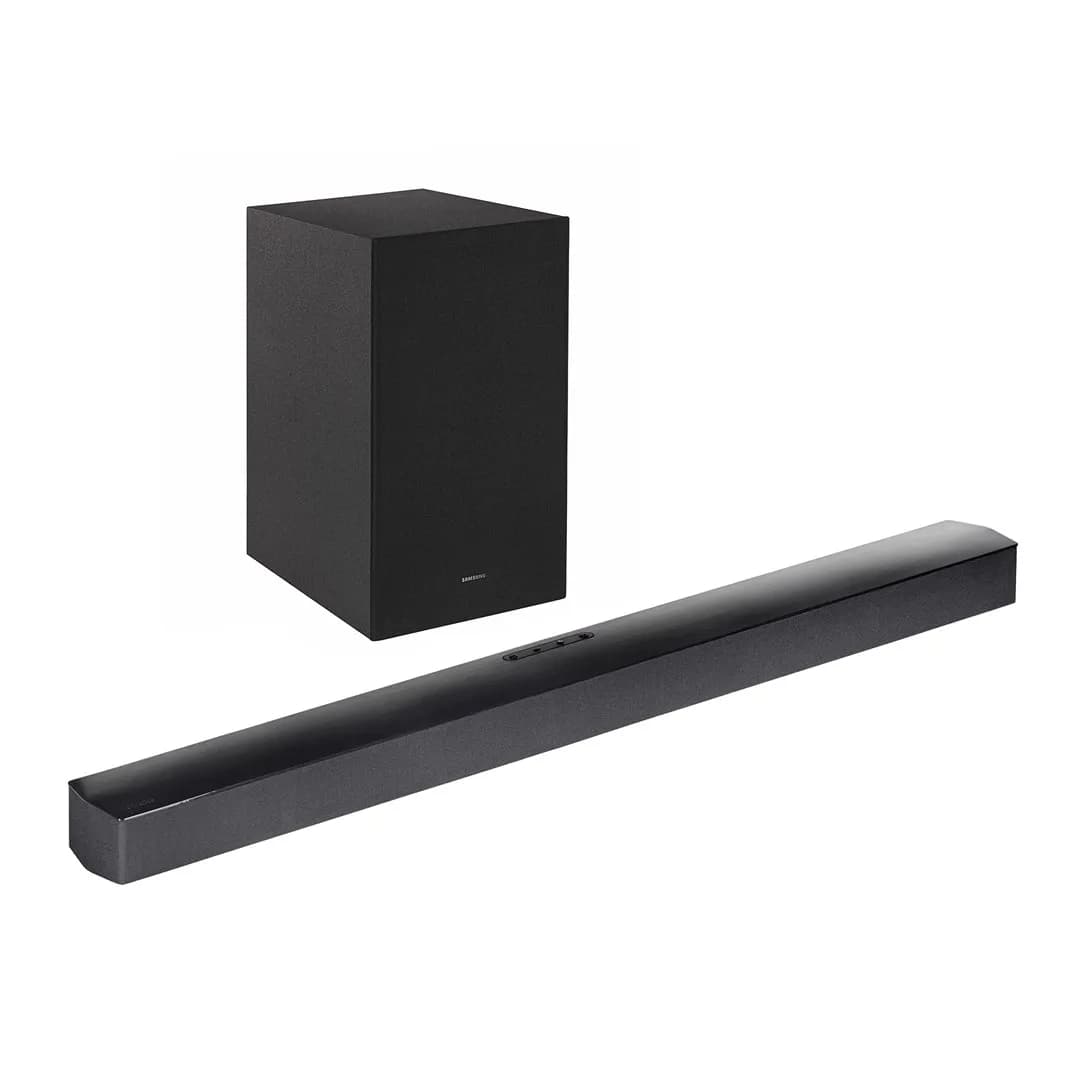 Samsung Soundbar HW-B450F/EN 2.1 kan. 300W Bluetooth 4.2 Dolby Audio Czarny, zdjęcie 1 z 12
