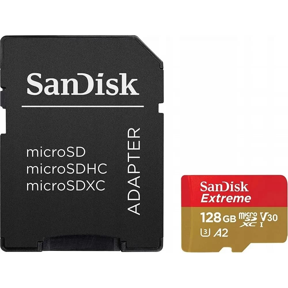 SanDisk EXTREME microSDXC 128 GB 190/90 MB/s A2, zdjęcie 1 z 2