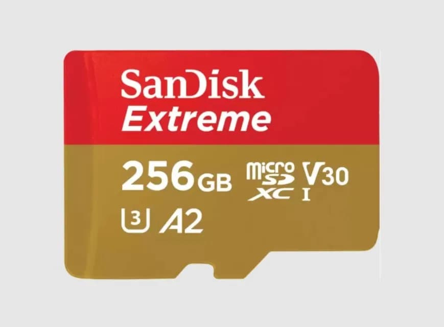 SanDisk EXTREME microSDXC 256 GB 190/130 MB/s A2