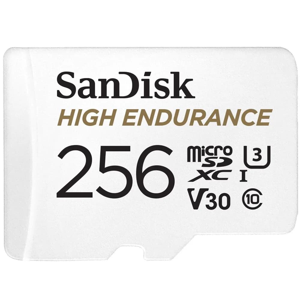 SanDisk High Endurance microSDXC 256GB V30 z adapterem (rejestratory i monitoring)