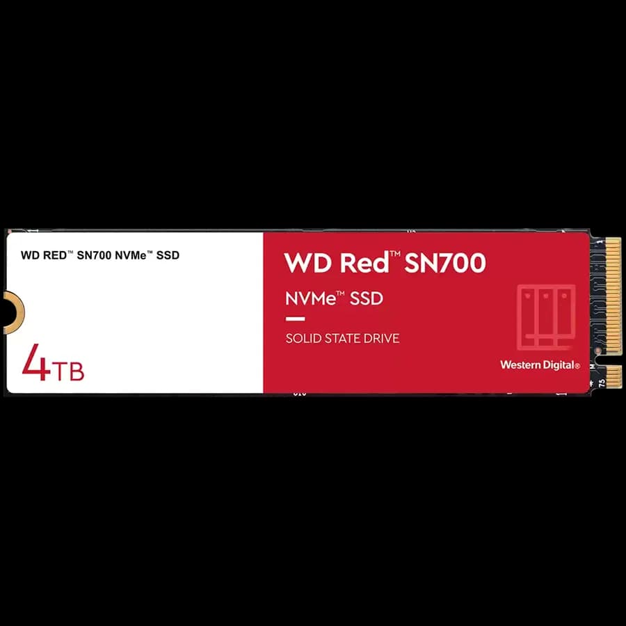 SanDisk WD SSD Red SN700 4TB M.2 2280-D5-M PCIe Gen3 x4 NVMe, Read/Write: 3400/3100 MBps, IOPS, zdjęcie 1 z 2
