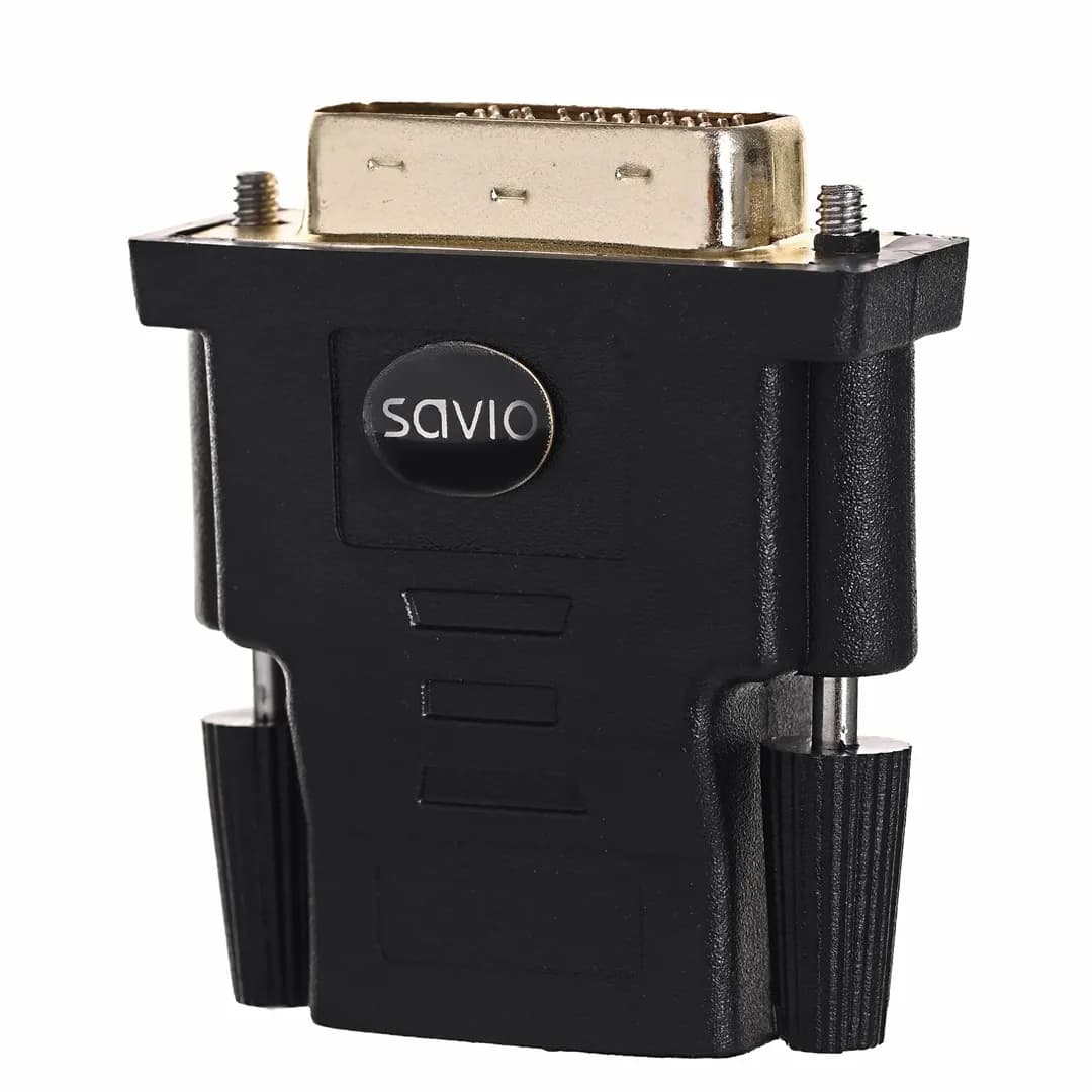 Savio Adapter cl-21 (HDMI F - DVI-D M; kolor czarny), zdjęcie 1 z 12