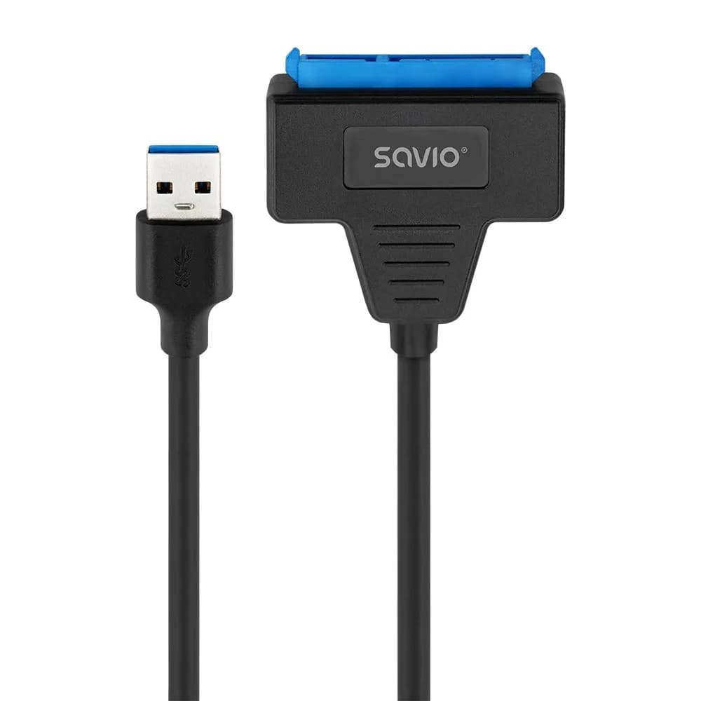 Savio ADAPTER SATA (F) - USB-A 3.1 GEN 1 (M) DO DYSKÓW 2.5" AK-68, zdjęcie 1 z 5