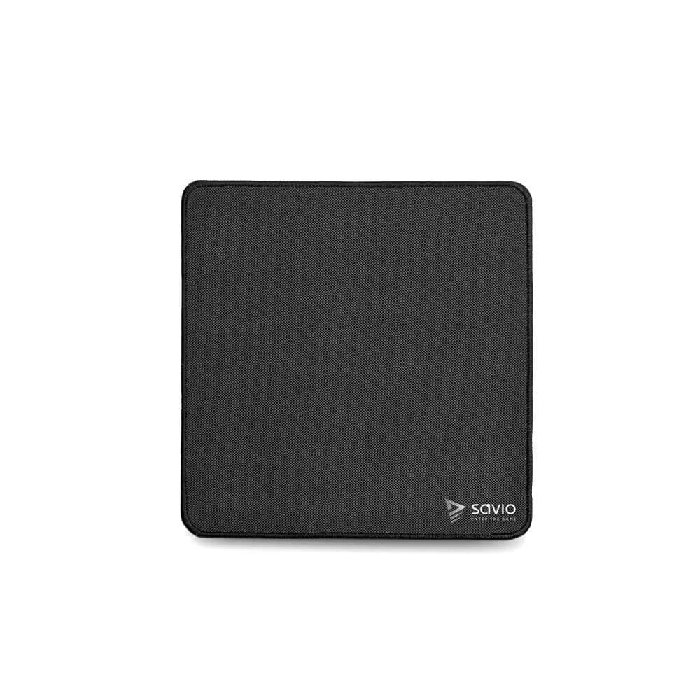 Savio GAMING MOUSE PAD 250X250X2MM, STITCHED EDGES BLACK EDITION PRECISION CONTROL S, zdjęcie 1 z 3
