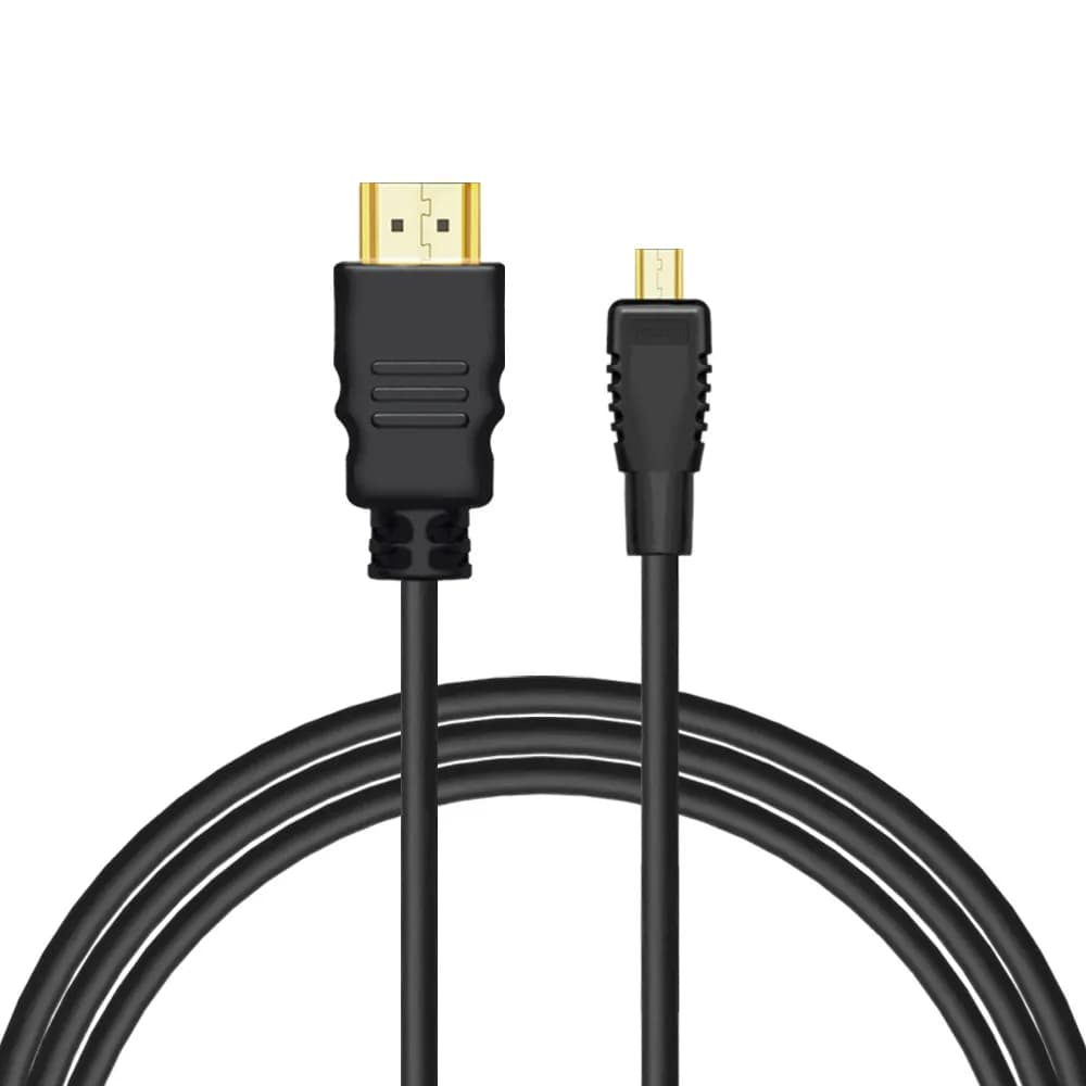 Savio Kabel cl-39 (HDMI M - Micro HDMI M; 1m; kolor czarny), zdjęcie 1 z 2