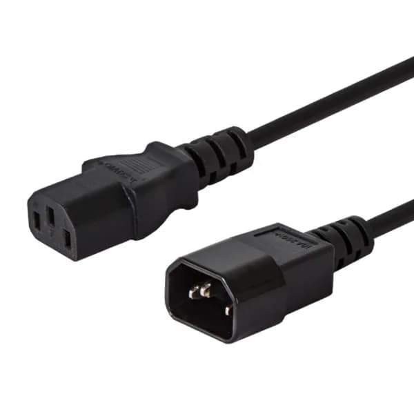 Savio Kabel CL-99 (C14, IEC C14, IEC 320 C14 M - C13 F; 1,2m; kolor czarny)