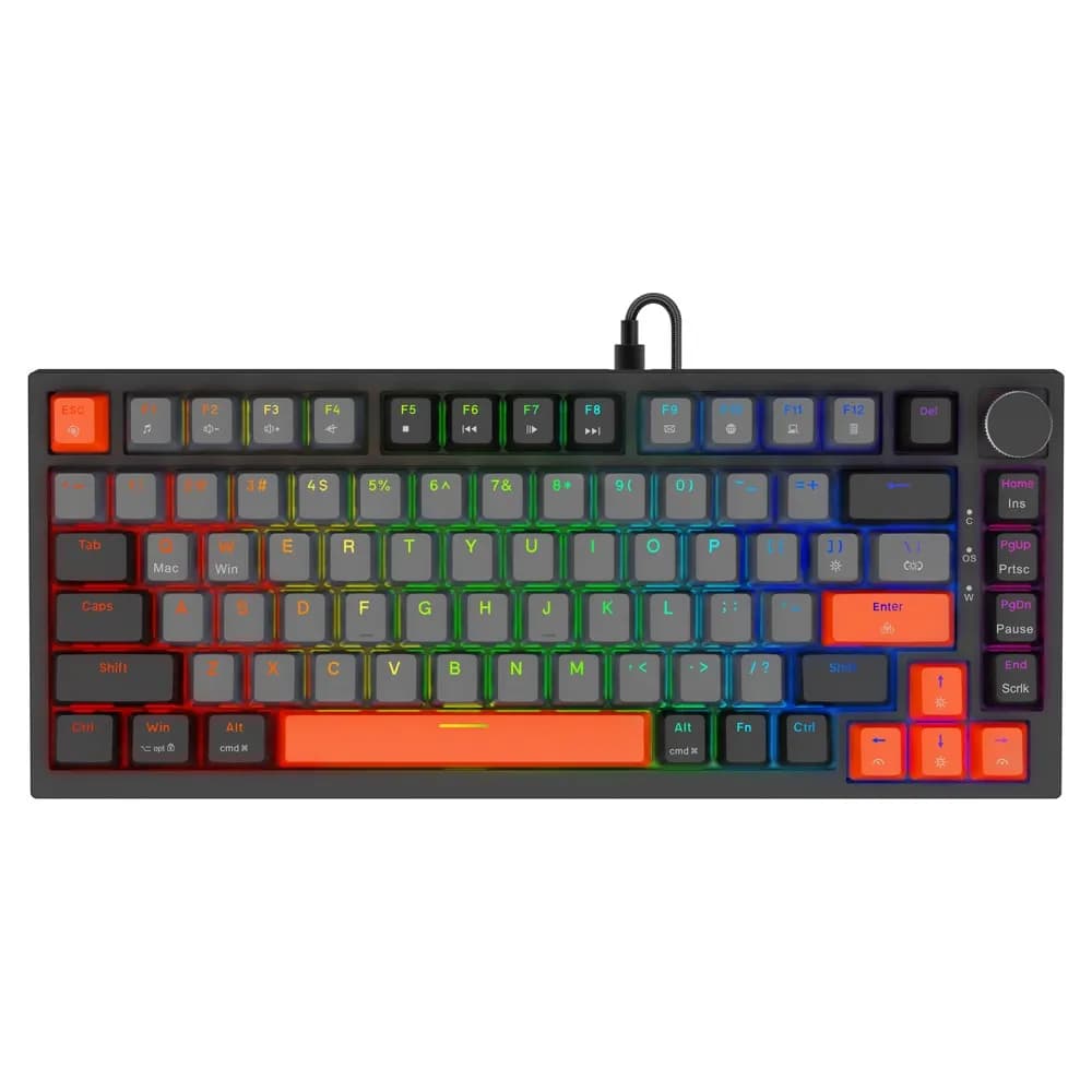 Savio KLAWIATURA MAGNETYCZNA ASTRAL BLACK OUTEMU WHITE JADE RGB 3 KOLORY KEYCAPÓW, zdjęcie 1 z 12