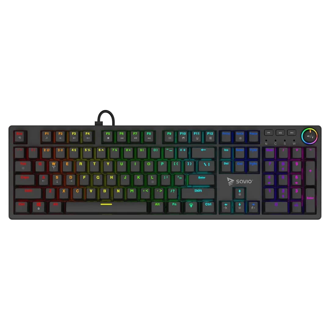 Savio KLAWIATURA MECHANICZNA STYX OUTEMU BLUE, HOT SWAP, RGB, zdjęcie 1 z 6