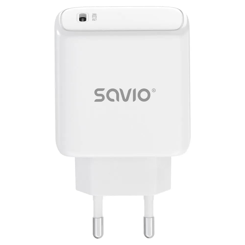 Savio ŁADOWARKA SIECIOWA LA-14 20W POWER DELIVERY 3.0, BIAŁA, zdjęcie 1 z 8