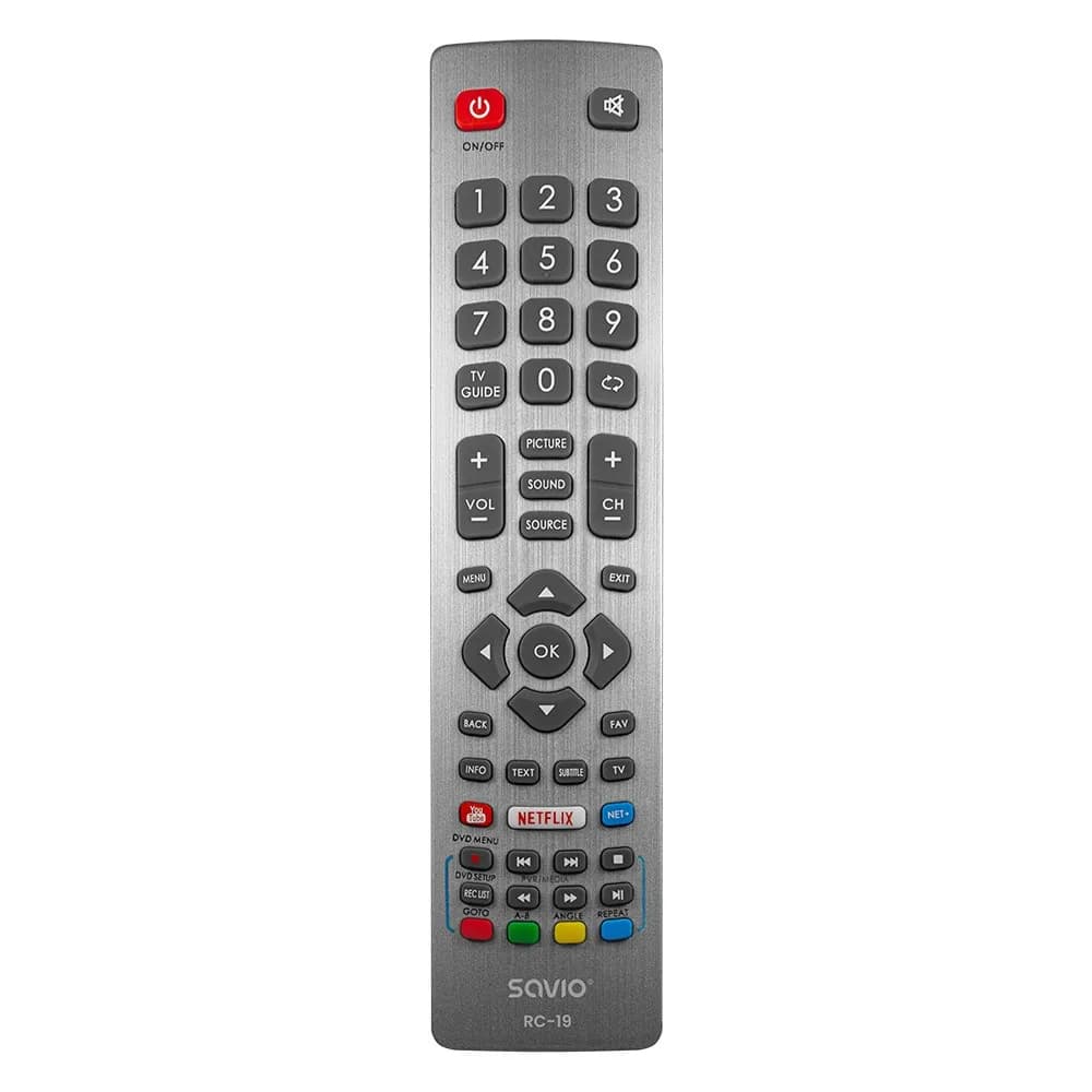 Savio PILOT UNIWERSALNY/ZAMIENNIK DO TV SHARP-SMART TV RC-19, zdjęcie 1 z 3