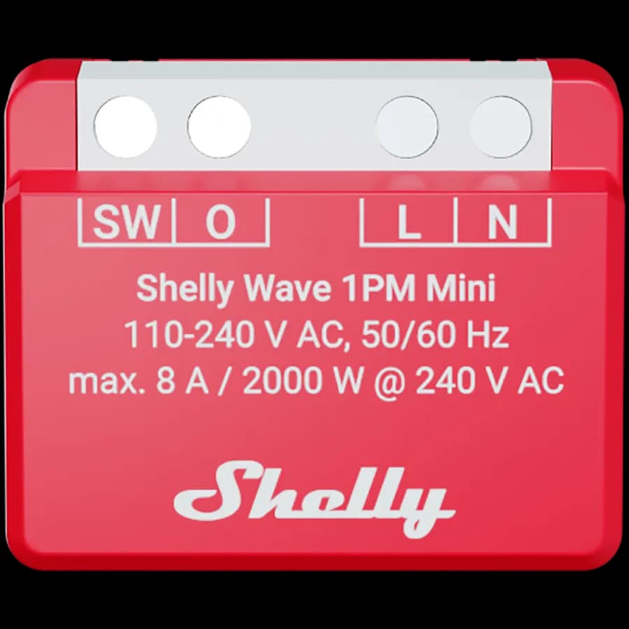 Shelly Wave 1PM Mini EU LR 1-kanałowy moduł mini z pomiarem mocy