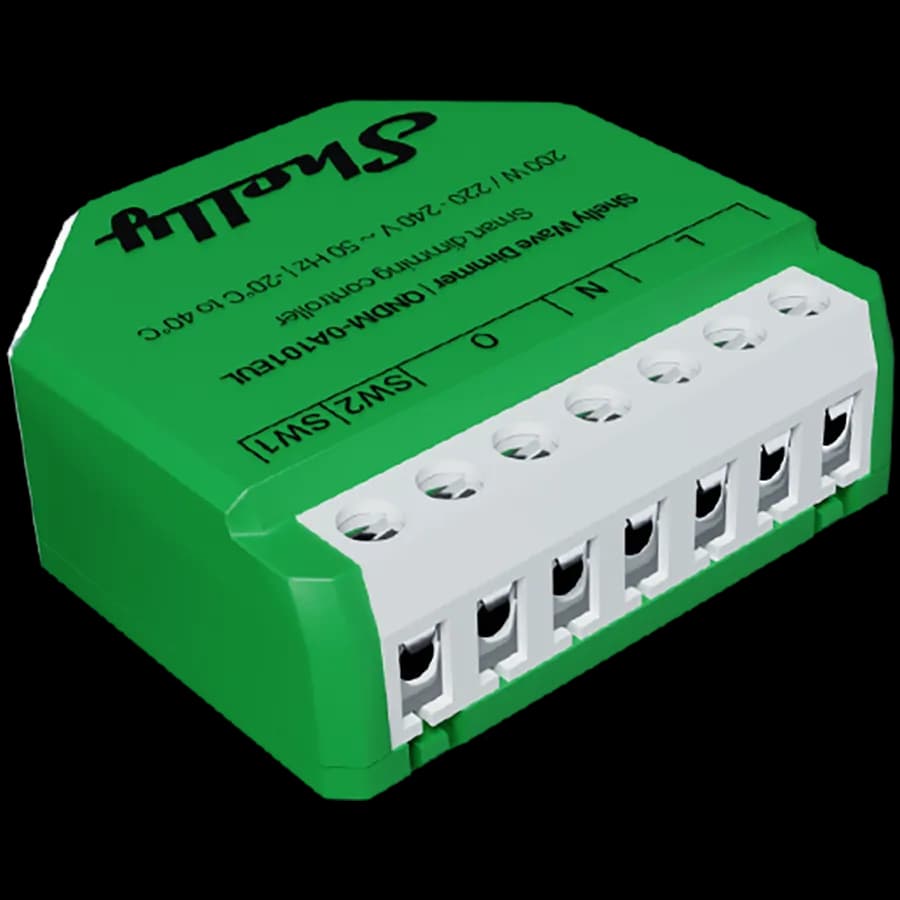 Shelly Wave Dimmer modłuł sterowania poziomem jasości oświetlenia