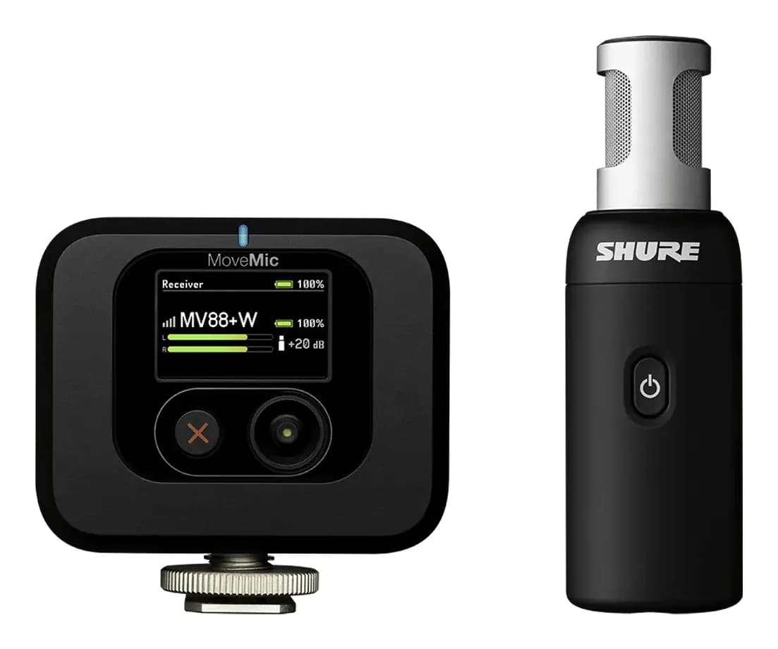 Shure MV88+W-KIT-Z6 - Bezprzewodowy mikrofon stereo z odbiornikiem nakamerowym, zdjęcie 1 z 8