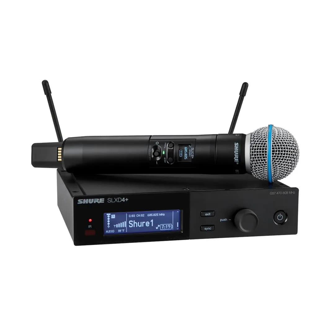 Shure SLXD24+E/B58-G65 - Mikrofon bezprzewodowy z kapsułą Beta 58A, zdjęcie 1 z 3