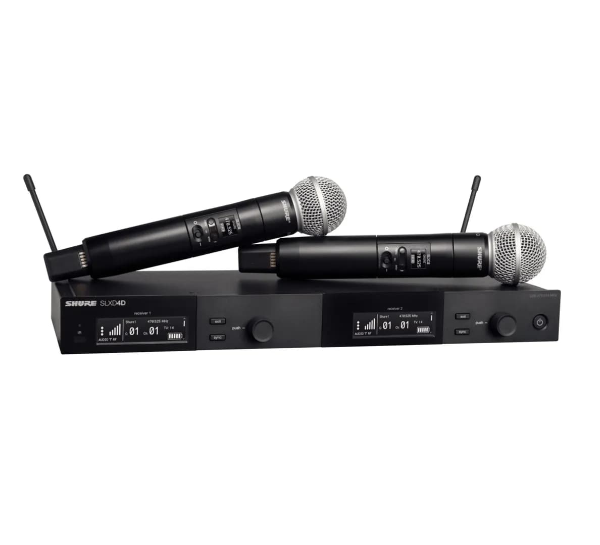 Shure SLXD24DE/SM58-G59 - Podwójny cyfrowy system bezprzewodowy z dwoma