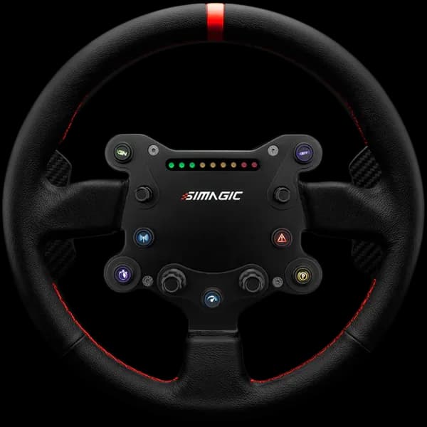 Simagic Kierownica GT Sport 300mm, QR50, łopatki zmiany biegów, skóra, S201, zdjęcie 1 z 2