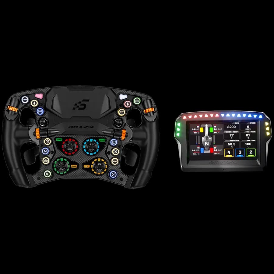 Simagic Zeus Formula Steering Wheel & MagicDash 4 Bundle, AirLink, all-in-one