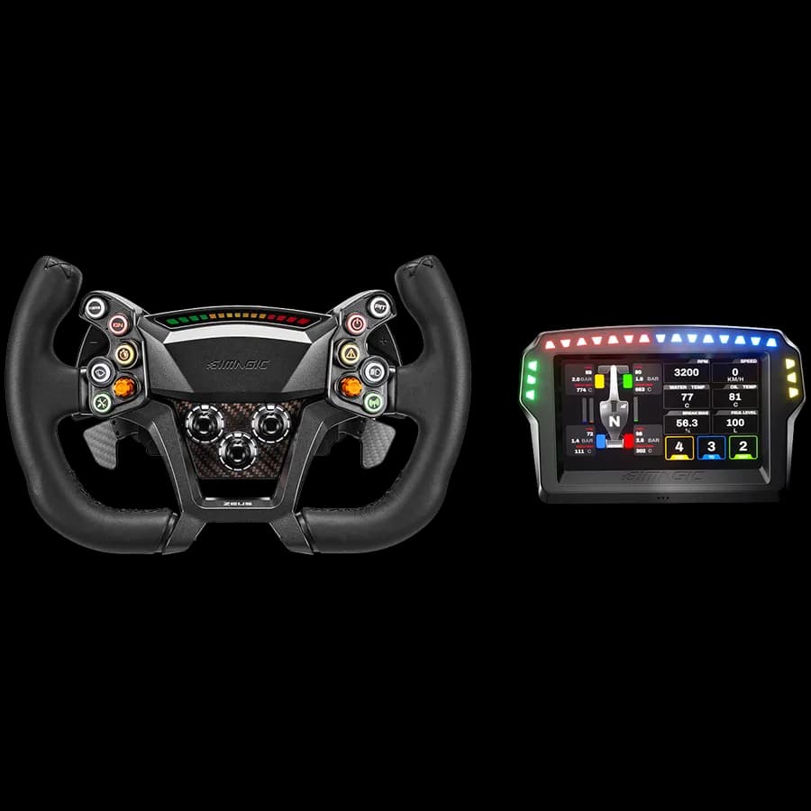 Simagic Zeus GT Steering Wheel & MagicDash 4 Bundle, AirLink, all-in-one
