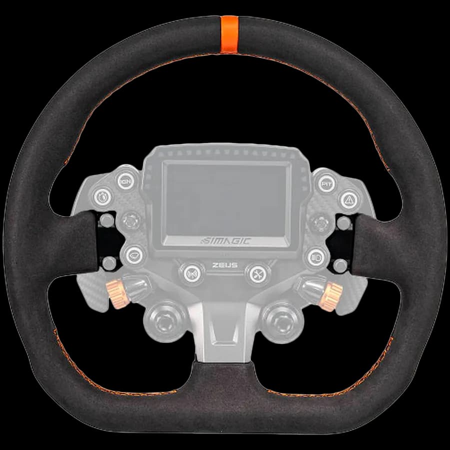 Simagic ZS-320CD (Suede), 320 mm D-shape, flat-bottom, all-rounder, zdjęcie 1 z 2
