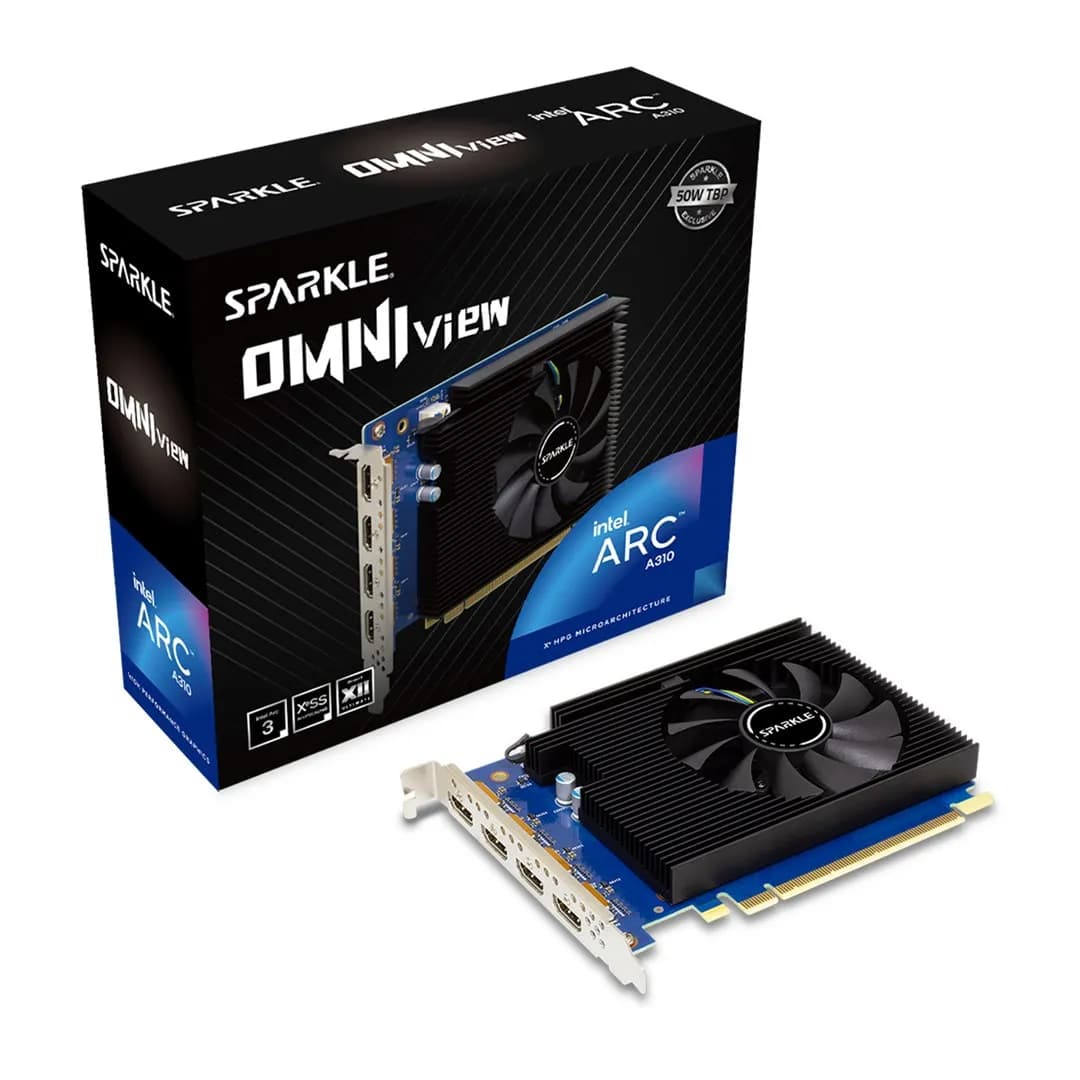 Sparkle Karta graf. Intel Arc A310 Omni View 4GB (WYPRZEDAŻ), zdjęcie 1 z 4