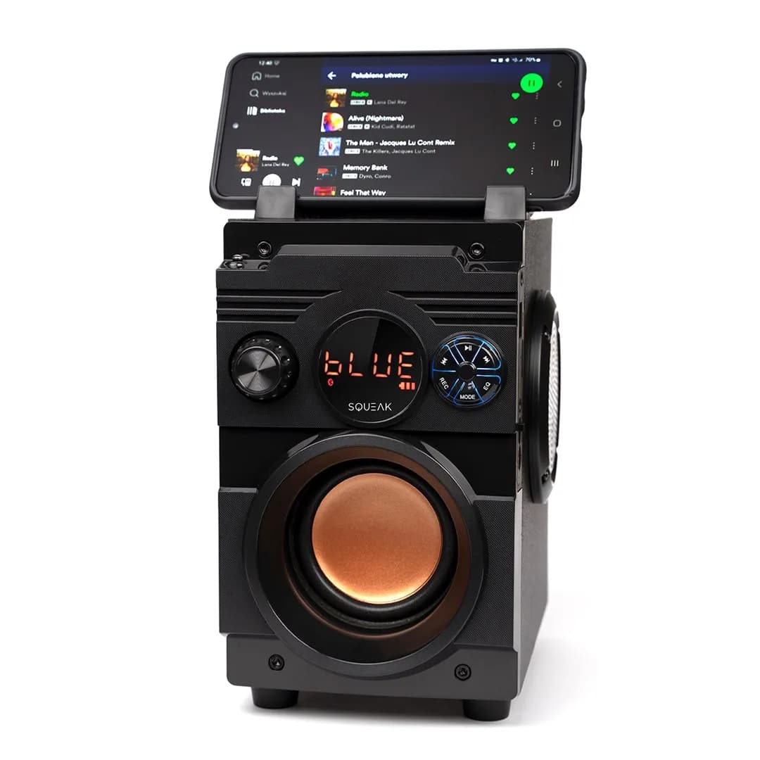 Squeak GŁOŚNIK BASSBLASTER BLUETOOTH 5.1, RADIO FM, ODTWARZACZ MP3 SQ1001, zdjęcie 1 z 6