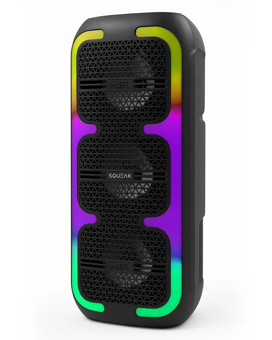 Squeak GŁOŚNIK KARAOKE BEATONE BLUETOOTH 5.3, 45W RADIO FM, MICROSD, AUX, USB, USB-C SQ1009, zdjęcie 1 z 12