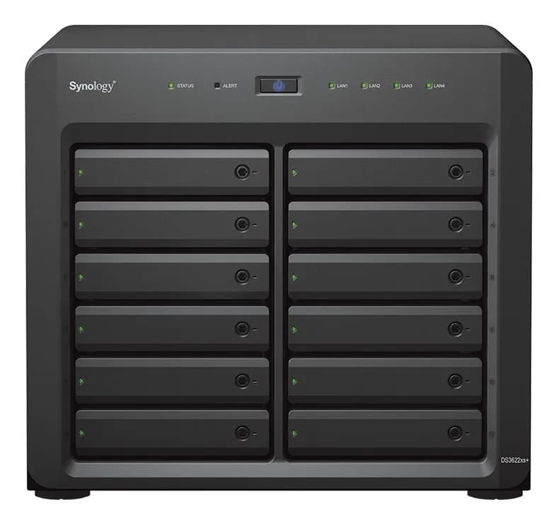 Synology NAS DS3622xs+; Tower; 12x (3.5”/2.5" SATA HDD/SSD); Intel Xeon D-1531;,16 GB DDR4 ECC, zdjęcie 1 z 6