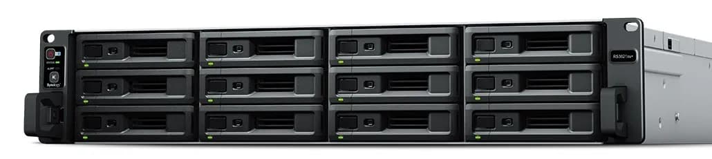 Synology NAS RS3621xs+; 2U RACK; 12x (3.5" SATA HDD/2.5" SATA SSD); Intel Xeon D-1541; 8 GB DDR4