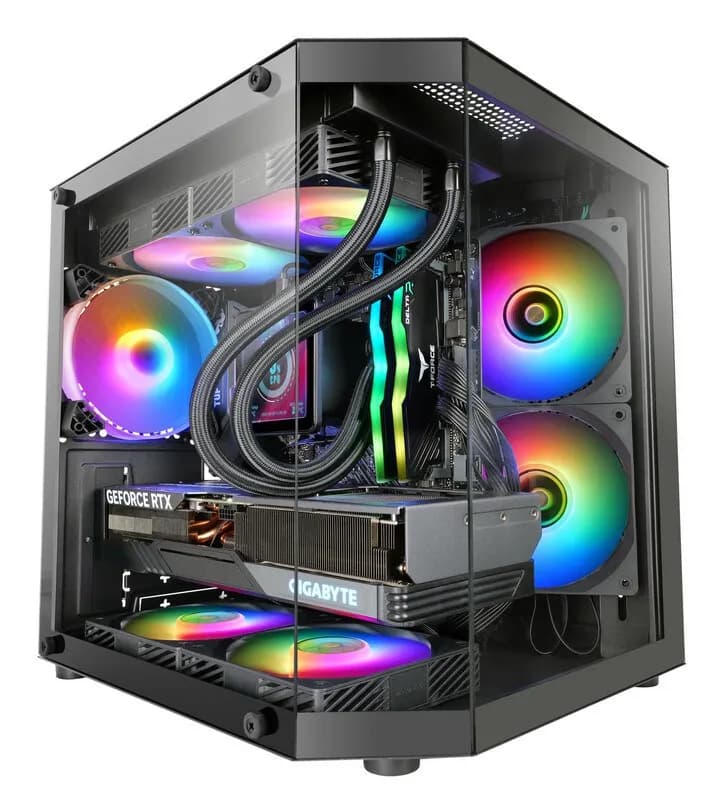 Tacens MARS MC-3TLITE 1X120 FRGB FAN mATX- obudowa, zdjęcie 1 z 6