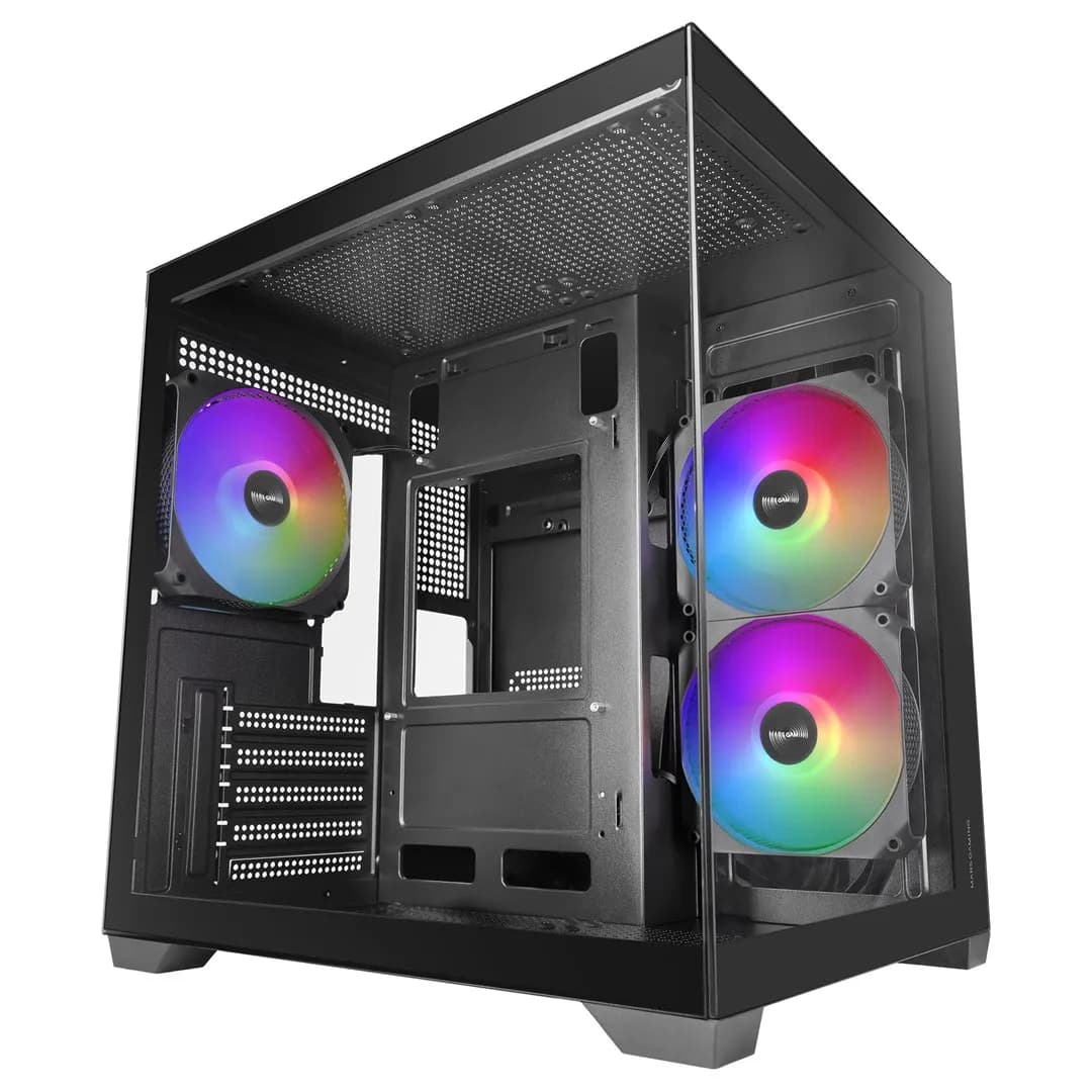 Tacens MARS MC-VIEW3 3xARGB USB-C mATX- obudowa/cases, zdjęcie 1 z 12