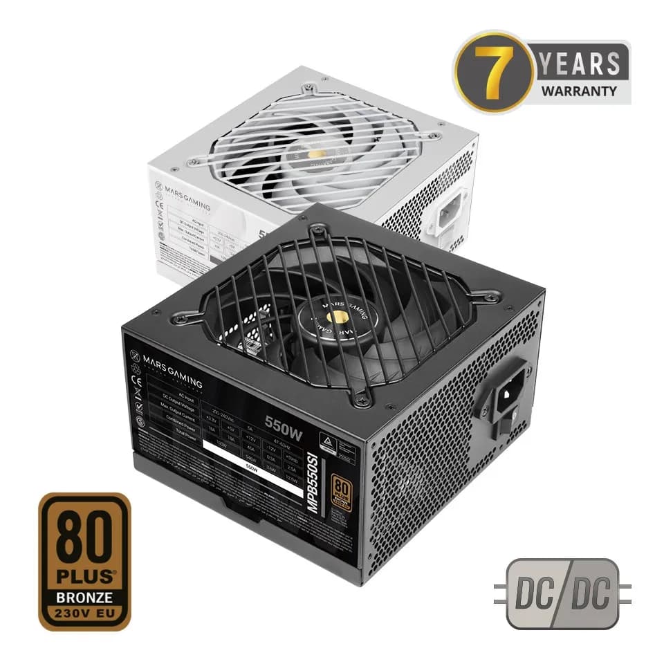 Tacens MARS MPB550SI 550W DC-DC, 80PLUS BRONZE - zasilacz/PSU, zdjęcie 1 z 2