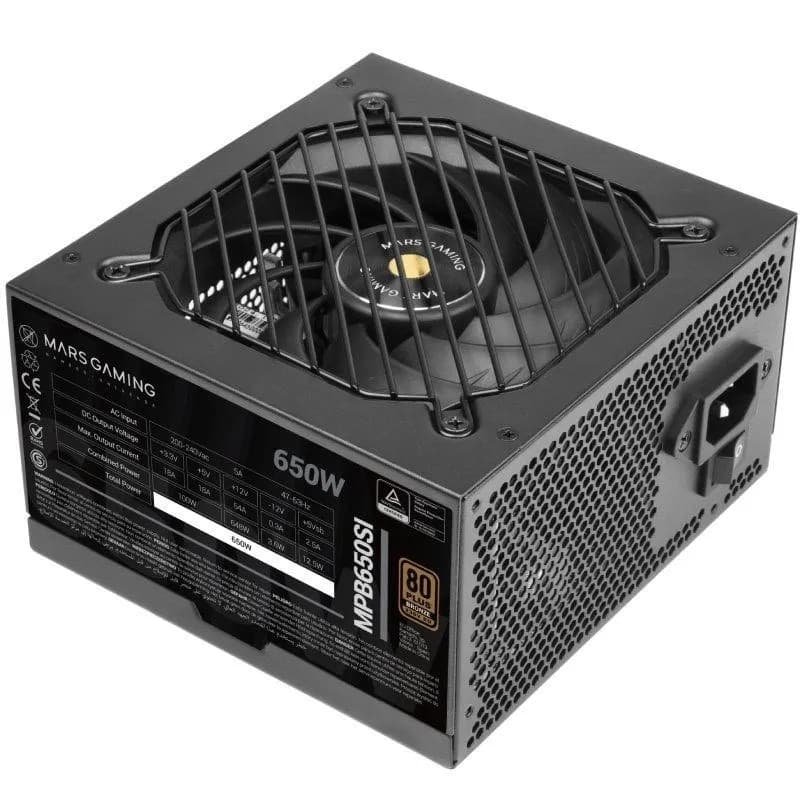 Tacens MARS MPB650SI 650W DC-DC, 80PLUS BRONZE - zasilacz/PSU, zdjęcie 1 z 4