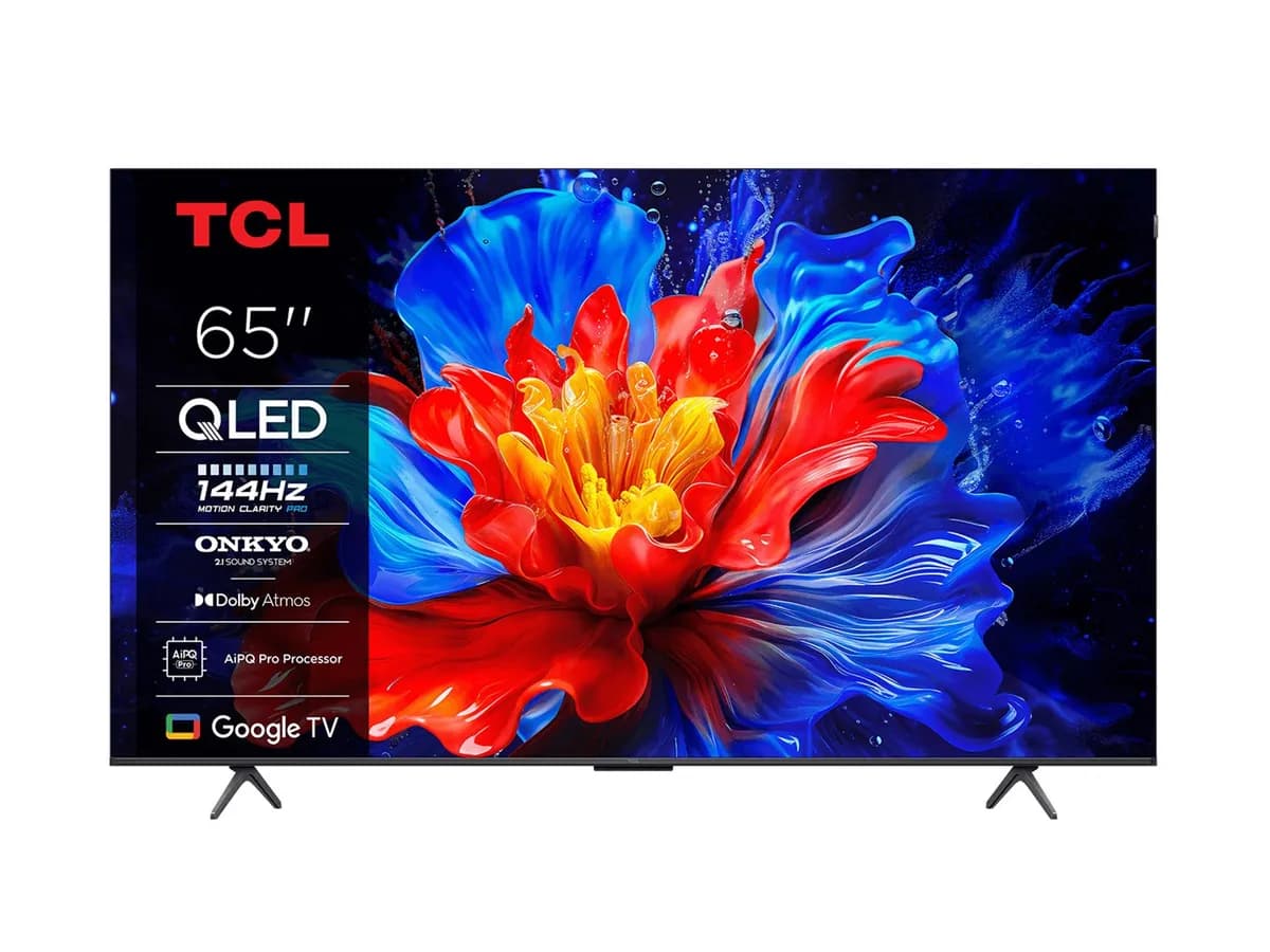 Tcl Telewizor 65P8K QLED 65" 4K Ultra HD 120Hz Google TV Dolby Atmos Metaliczny, zdjęcie 1 z 7