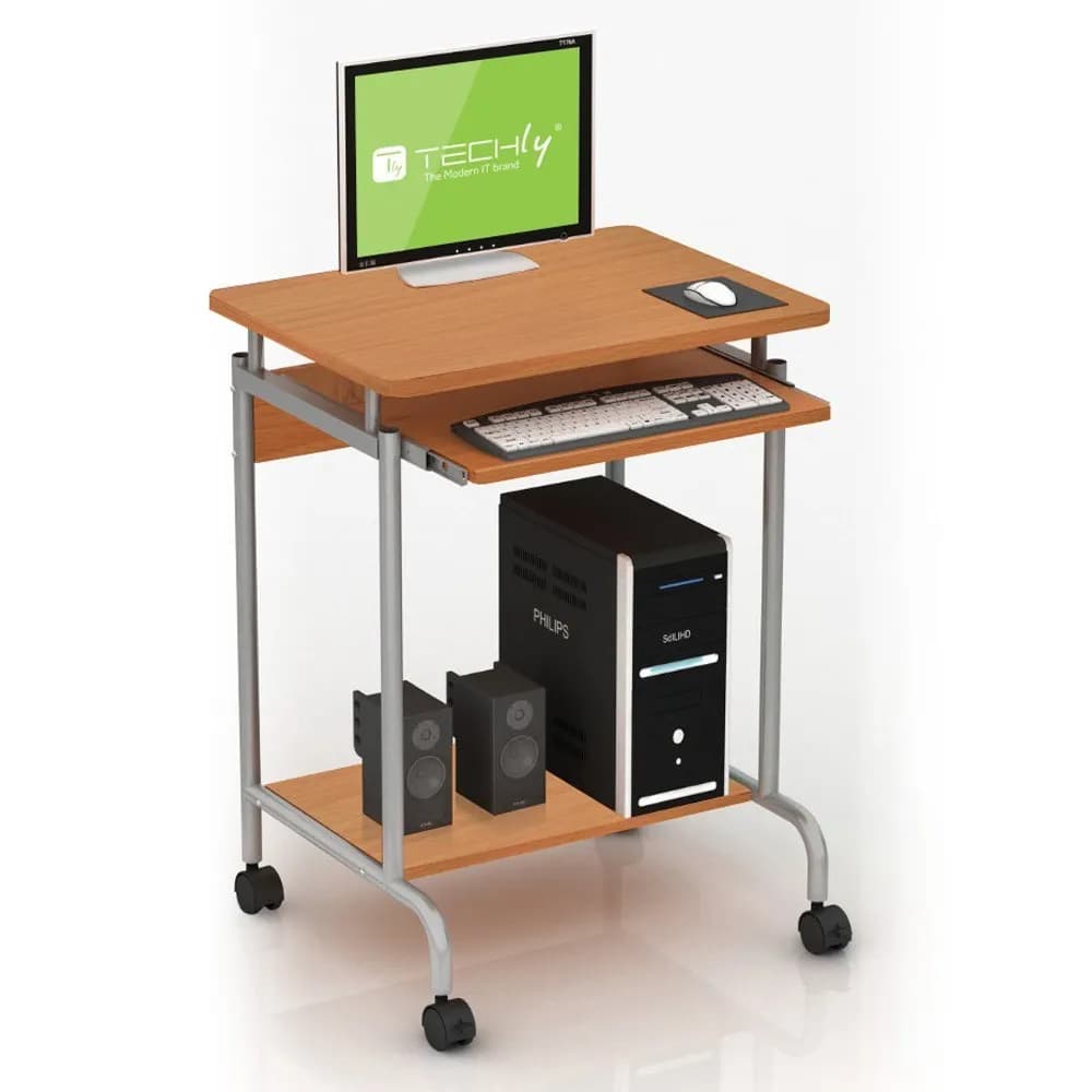 Techly BIURKO KOMPUTEROWE MAŁE 600X450 NA KÓŁKACH, zdjęcie 1 z 5