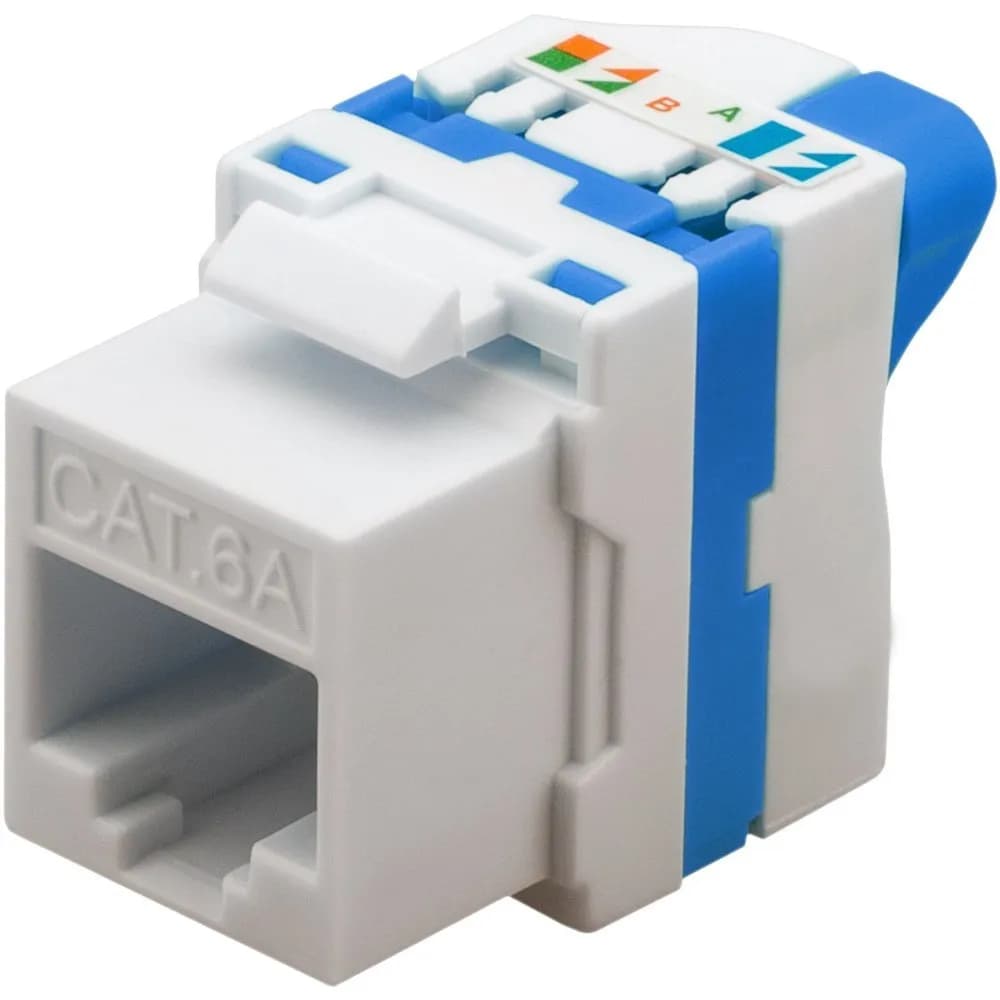 Techly SAMOZACISKOWY MODUŁ KEYSTONE RJ45 KAT.6A U, zdjęcie 1 z 4