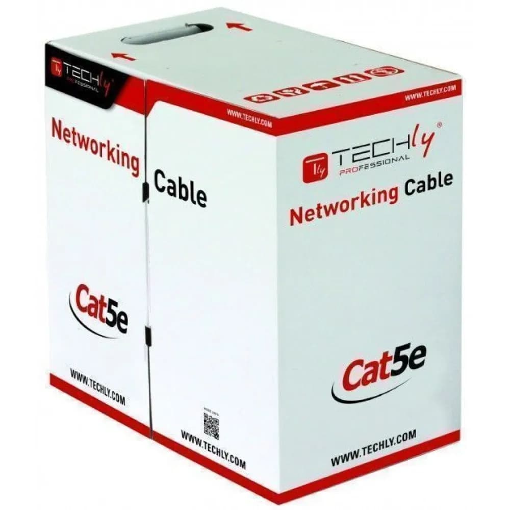 Techly SKRĘTKA F/UTP CAT5E DRUT 305M CCA ZEWNĘTRZN, zdjęcie 1 z 6
