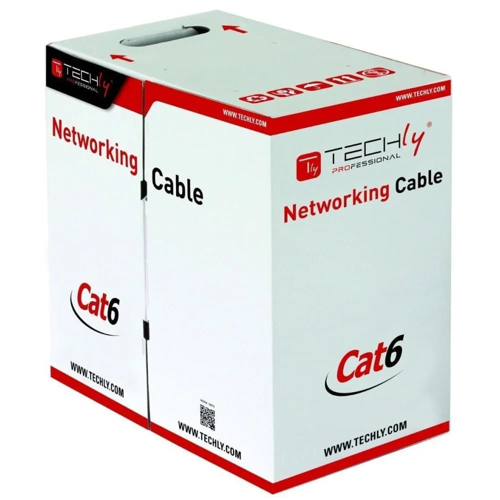 Techly SKRĘTKA U/UTP CAT6 LINKA 305M CCA SZARA ITP, zdjęcie 1 z 6