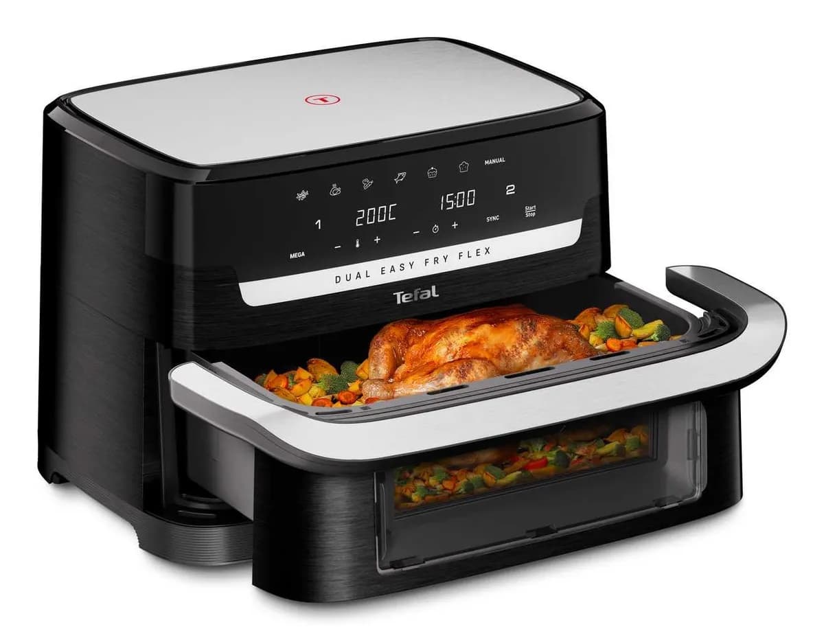 Tefal Frytkownica beztłuszczowa DualEasy EY9228E0, zdjęcie 1 z 2