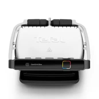 Tefal Grill elektryczny Optigrill Elite GC750D30 (Tradycyjny z płytą; 2000W; kolor srebrny), zdjęcie 1 z 12