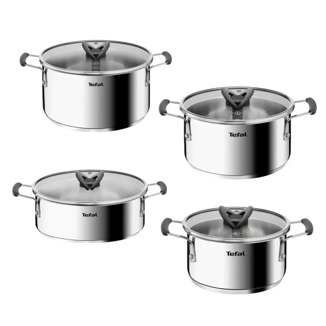 Tefal Zestaw garnków Opti Space 8 elem. G7378S55, zdjęcie 1 z 7