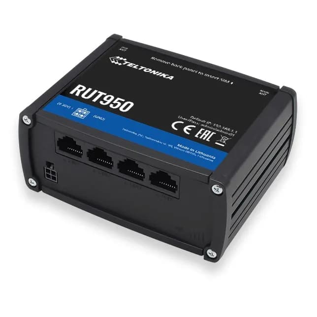 Teltonika Router LTE RUT950U022C0 (3G/4G/LTE SIM, xDSL; 2,4 GHz), zdjęcie 1 z 4