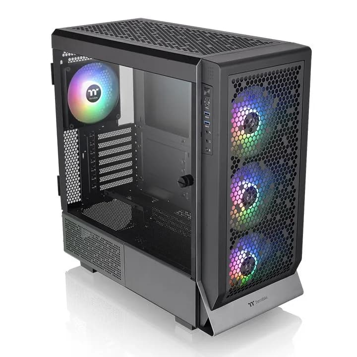 Thermaltake CERES 500 ARGB*4 TEMPERED GLASS - BLACK CA-1X5-00M1WN-00, zdjęcie 1 z 5