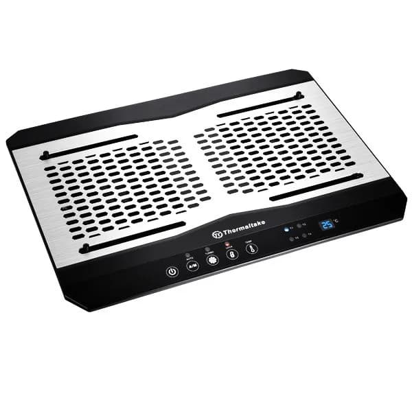 Thermaltake Podkładka chłodząca pod laptop Massive TM CL-N002-PL12BL-A (17.x cala; 2 wentylatory; HUB), zdjęcie 1 z 10