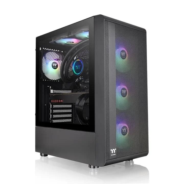 Thermaltake S200 TEMPERED GLASS ARGBX3 BLACK CA-1X2-00M1WN-00, zdjęcie 1 z 5
