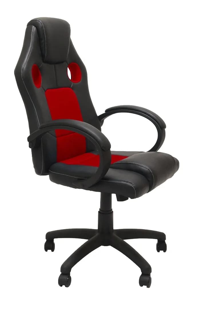 Top E Shop FOTEL OBROTOWY KRZESŁO ENZO CZERWONO CZARNY, zdjęcie 1 z 4