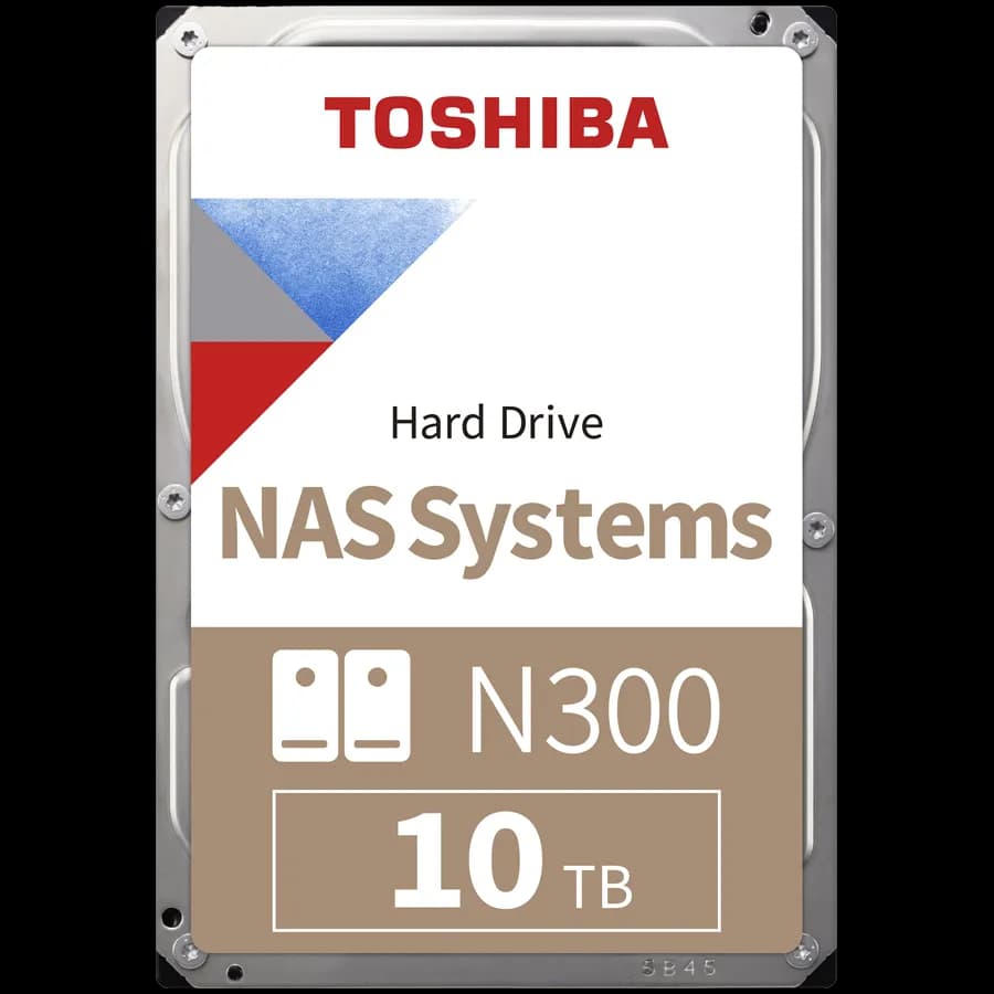 Toshiba HDD NAS TOSHIBA N300 10TB CMR, 3.5'', 512MB, 7200RPM, SATA, TBW: 180