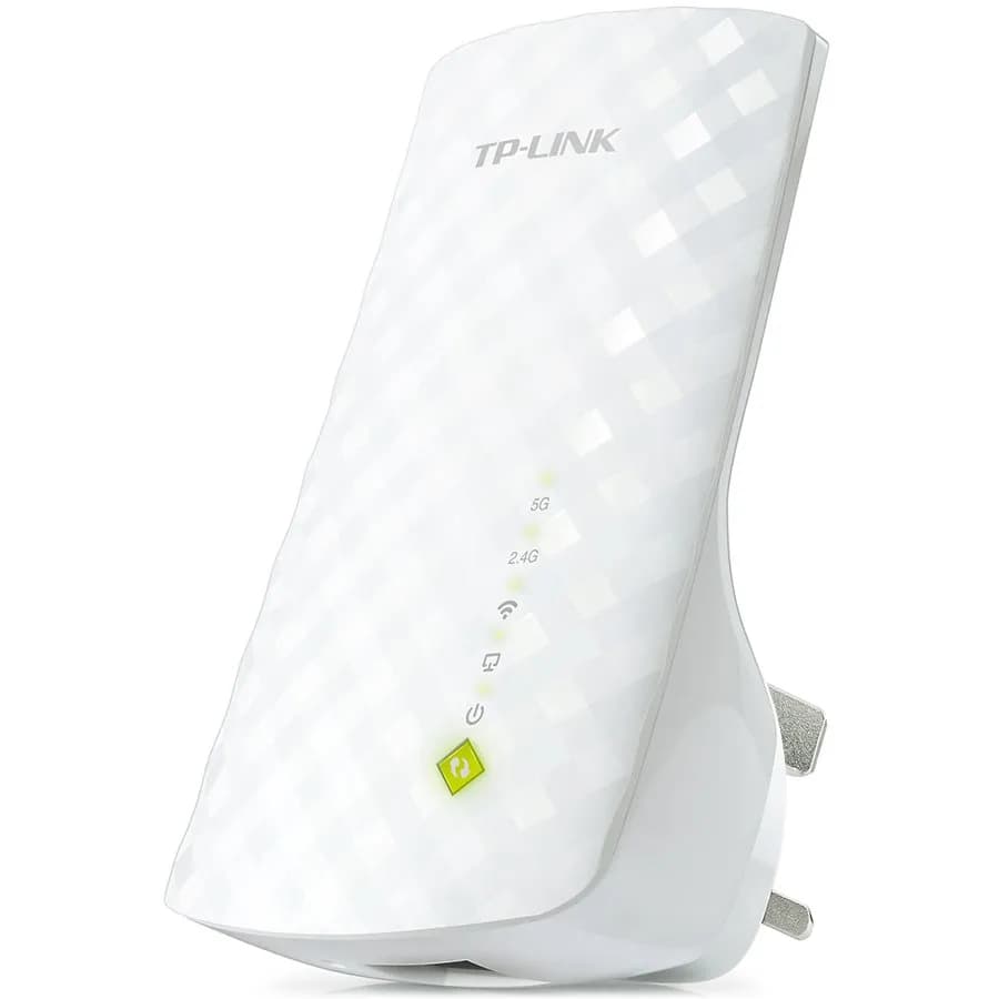 TP-Link AC750 Dual Band Wireless Wall Plugged Range Extender, Mediatek, 433Mbps at 5GHz + 300Mbps, zdjęcie 1 z 3