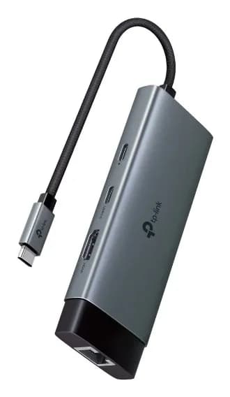 TP-Link Hub UH6120C 2xUSB-A 3.0, 1xUSB-C 3.0, 1xUSB-C PD, HDMI 4K, RJ45 GE, zdjęcie 1 z 3