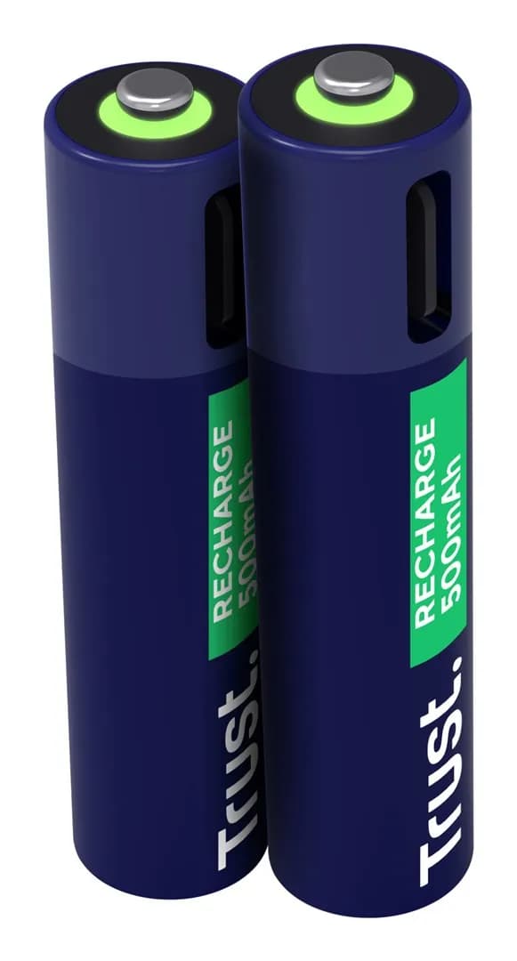 Trust Baterie AAA USB-C RECHARGEABLE BATTERIES 2P, zdjęcie 1 z 7